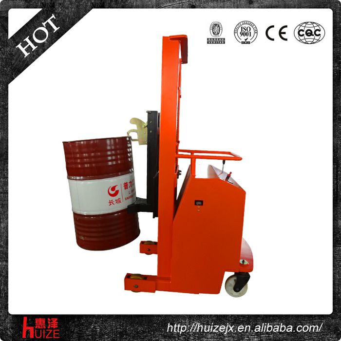 半電動配重油桶車（無底腿，只堆垛，不翻轉）