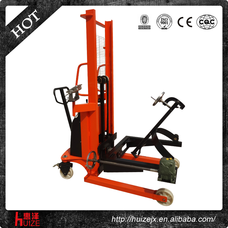 半電動稱重油桶車（夾鐵桶，手搖翻轉(zhuǎn)倒料）