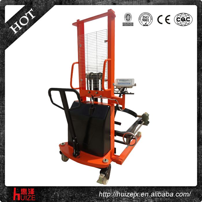 半電動稱重油桶車（夾鐵桶，手搖翻轉(zhuǎn)倒料）4